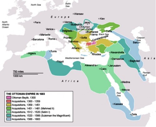 Рис. 13. Османская империя (официальная версия)