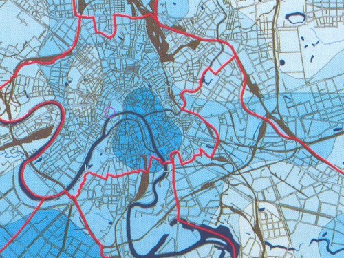 Рис. 42. Карта радиационного фона г.Москвы